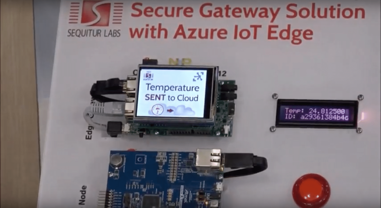 NXP, Sequitur Azure IoT Edge Demo at IoT Security World 2017